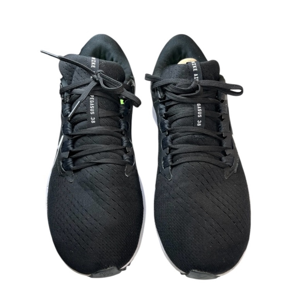 Nike Air Zoom Pegasus 38 Black White Mesh Running Sneakers Men